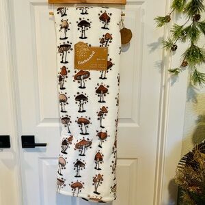 Enchanted Mushroom Throw Blanket‎ 60 x 70 inches Ultra Soft & Cuddly NEW
